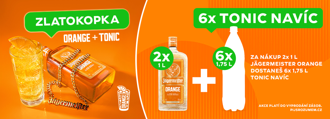 Jagermeister + tonic zdarma!